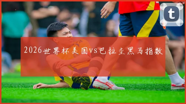 2026世界杯美国vs巴拉圭黑马指数